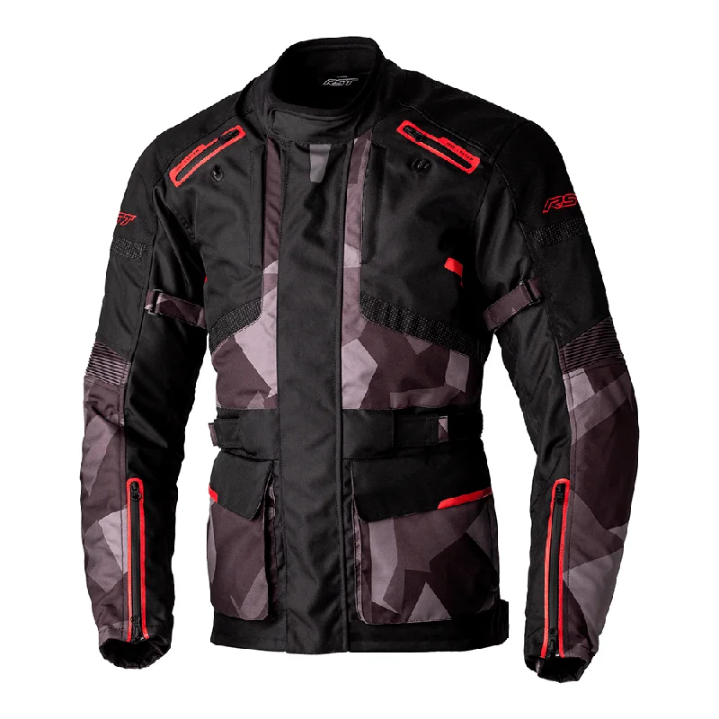 RST ENDURANCE CE TEXTILE JACKET [BLACK/CAMO/RED]