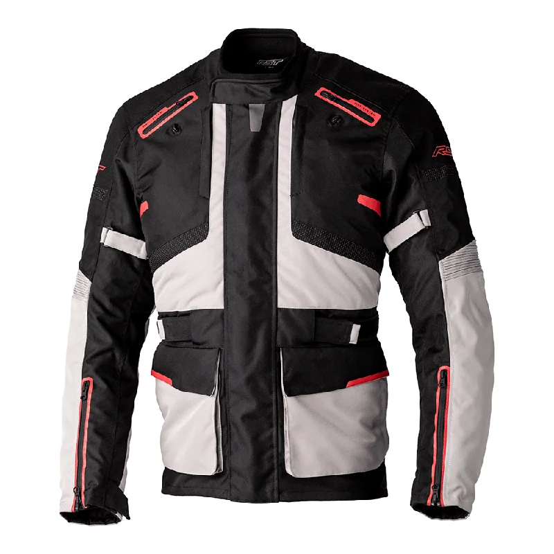 RST ENDURANCE CE TEXTILE JACKET [BLACK/SILVER/RED]