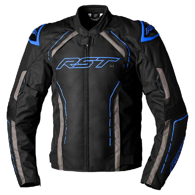 RST S-1 CE TEXTILE JACKET [BLACK/GREY/BLUE]