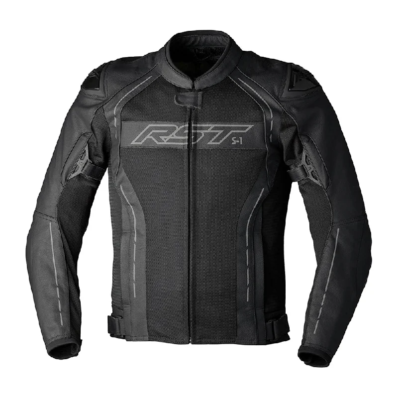 RST S1 MESH CE LEATHER JACKET [BLACK]