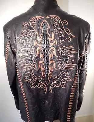 Safari Hand Made Horn-back Crocodile/Lambskin Jacket