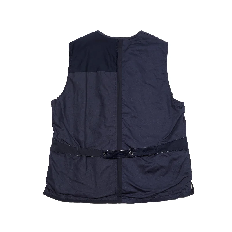 Sage De Cret Patchwork Vest in Navy