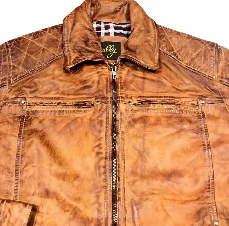 Scully Western Nutmeg Brown Lambskin Jacket