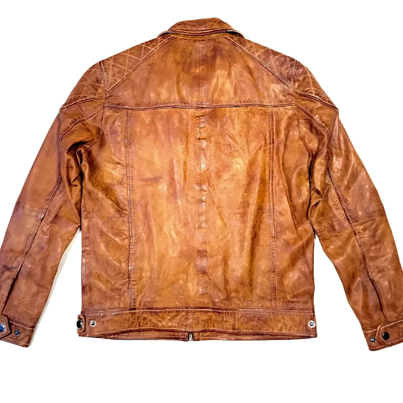 Scully Western Nutmeg Brown Lambskin Jacket