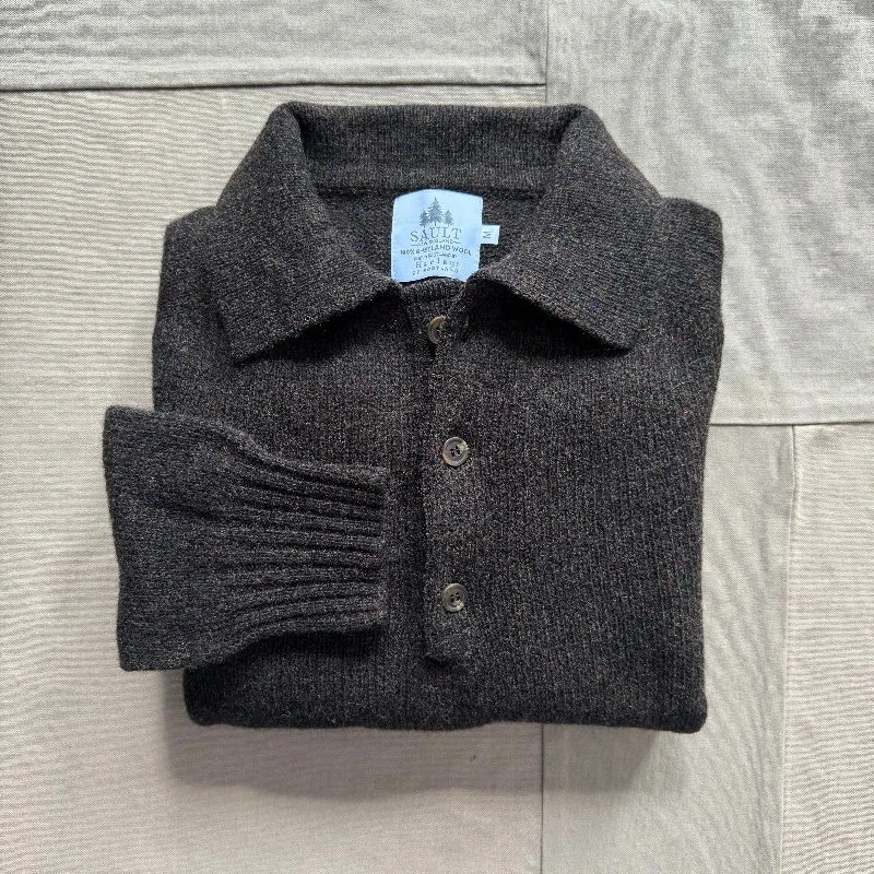 Shetland Wool Sweater Polo, Turin