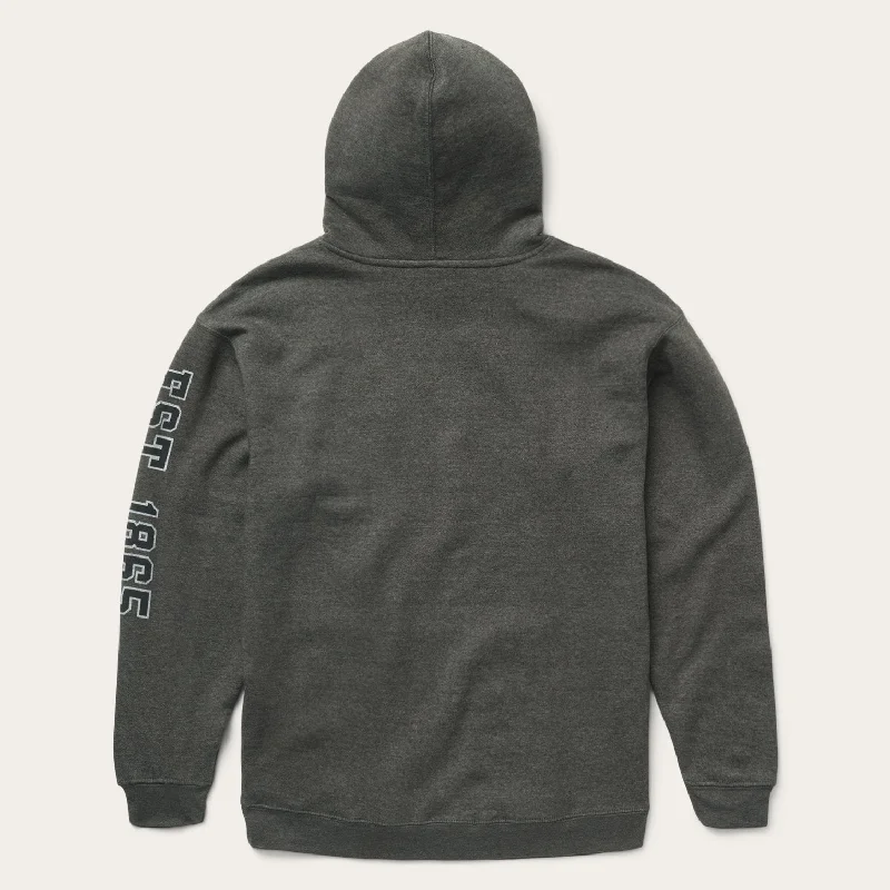 Charcoal Heather Fleece Hooded Sweatshirt