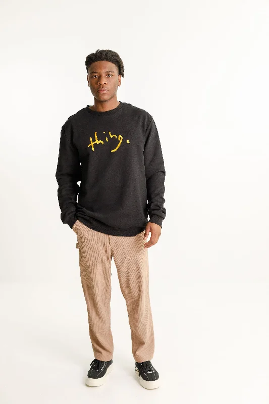 Title Crew - Sale - Black with Gold Thing Embroidery