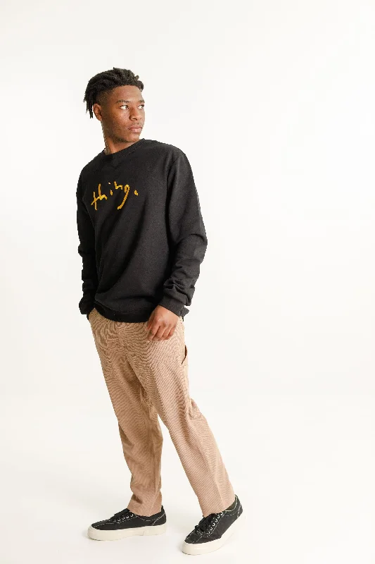 Title Crew - Sale - Black with Gold Thing Embroidery