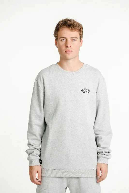 Title Crew - Sale - Grey with Globe Print