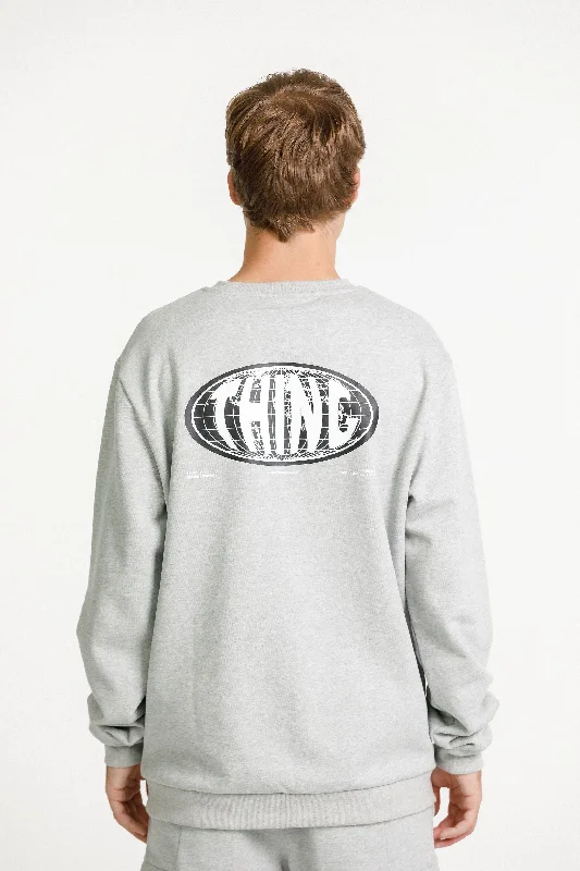 Title Crew - Sale - Grey with Globe Print