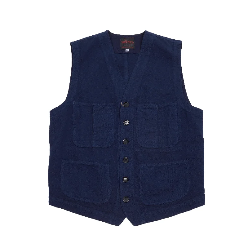 Vetra 5T55/936C Hopsack Vest in Navy