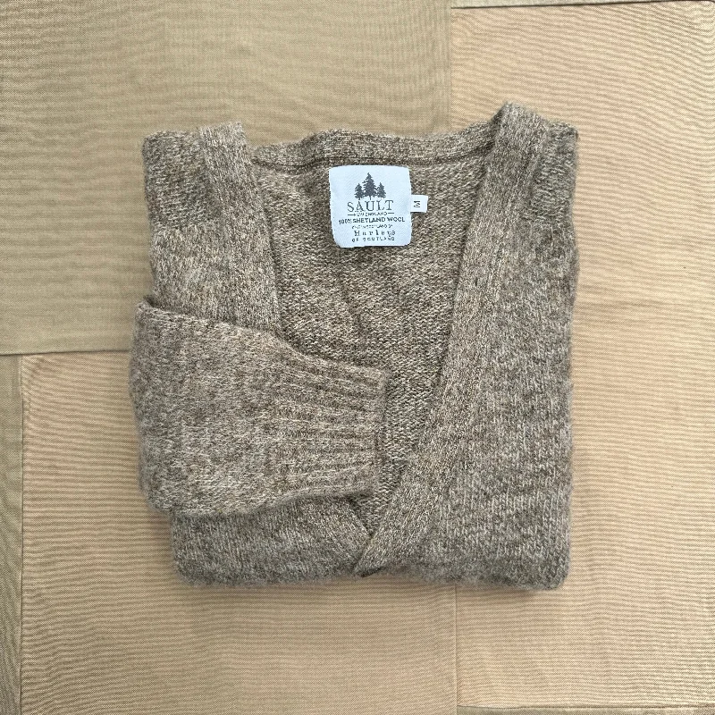 Wool Cardigan, Mushroom