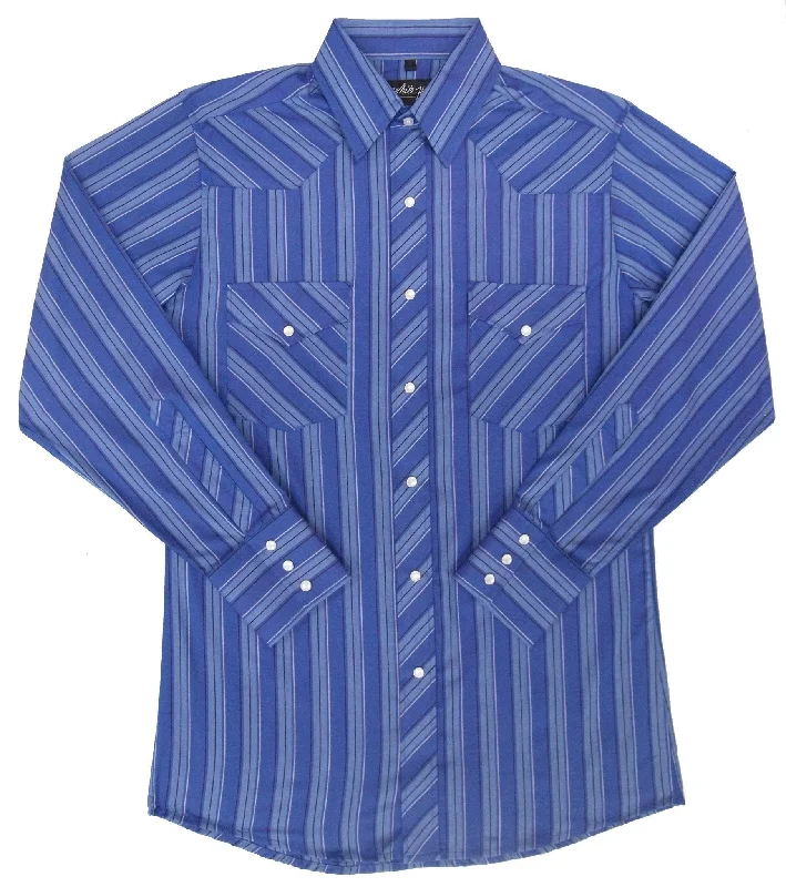 White Horse Mens Stripe Western Shirt