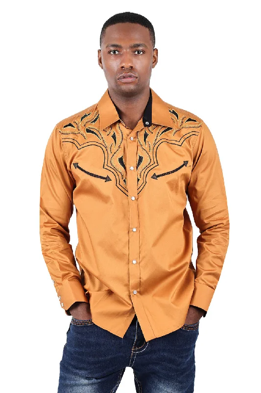 Barabas OCCIDENTAL ARROWS Tan Western Shirt