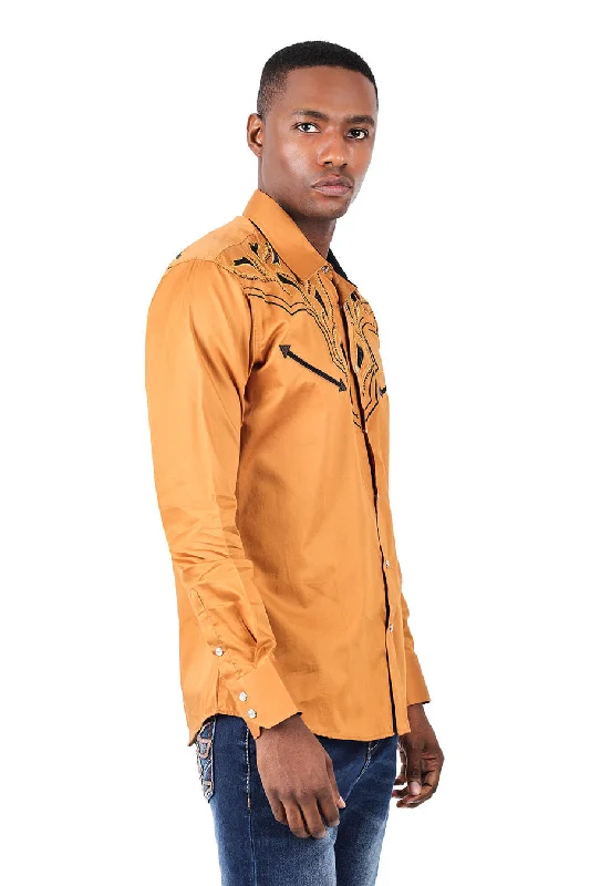 Barabas OCCIDENTAL ARROWS Tan Western Shirt