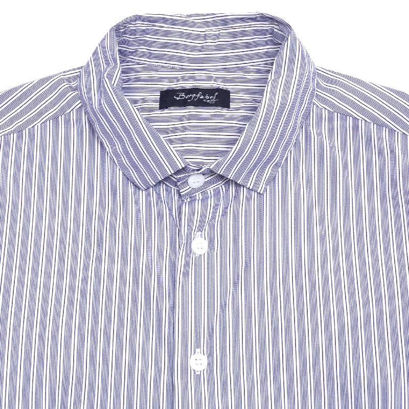 Bergfabel Farmer Shirt in Blue Stripe