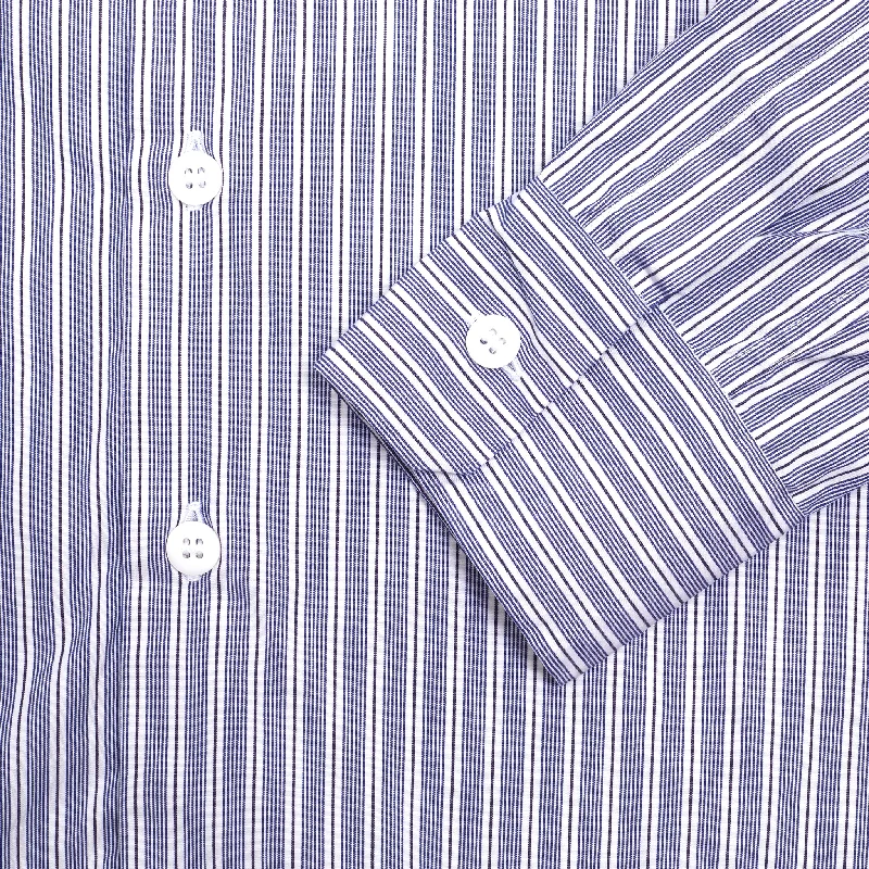 Bergfabel Farmer Shirt in Blue Stripe