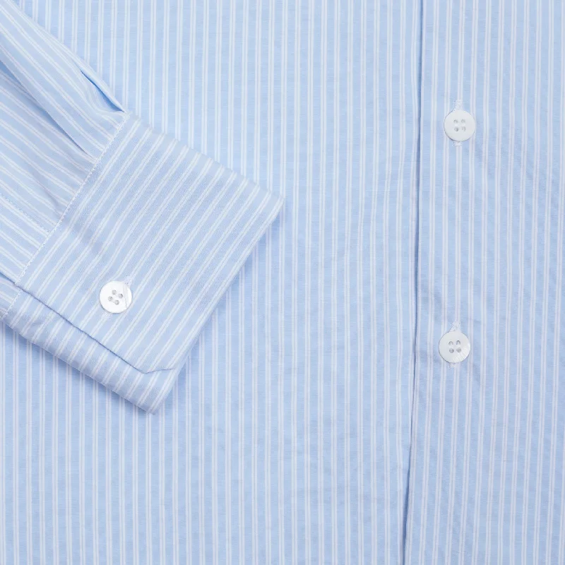 Bergfabel Farmer Shirt in Light Blue Stripe