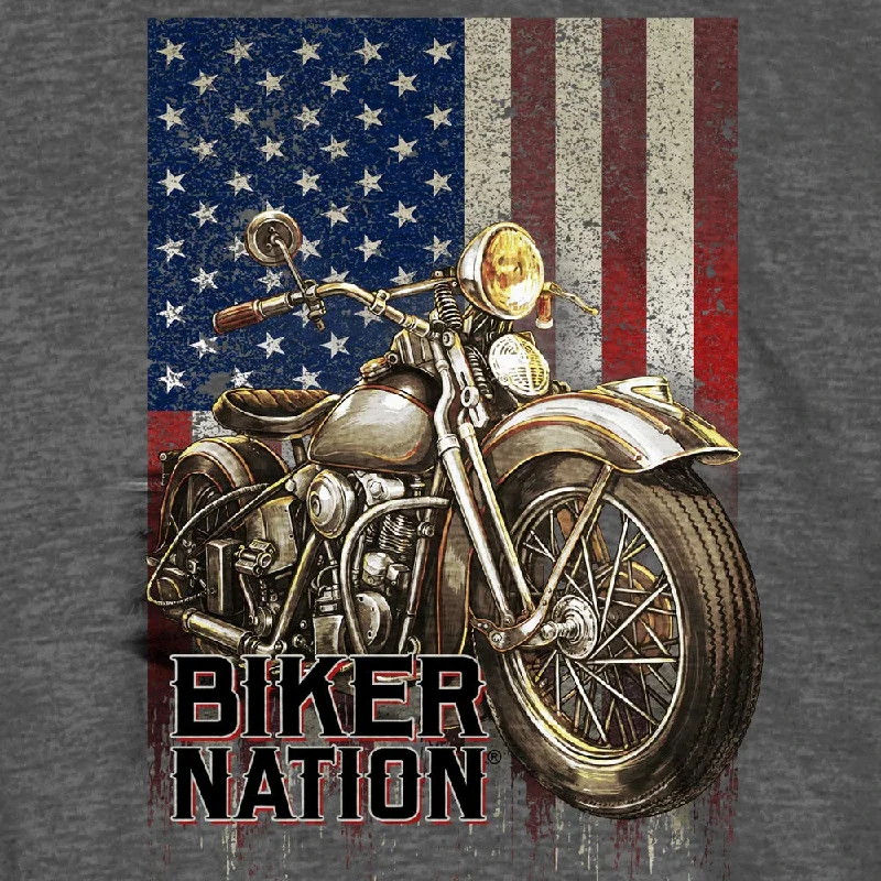 Biker Nation Cycle Flag Shirt