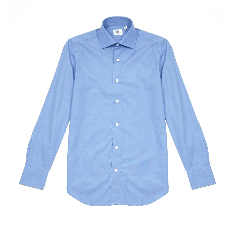 Finamore 170 Shirt in Blue