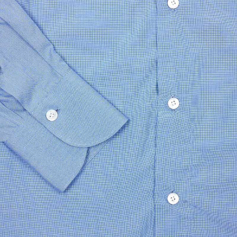 Finamore 170 Shirt in Blue