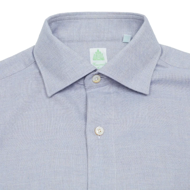 Finamore Gaeta Luigi Shirt in Pale Blue