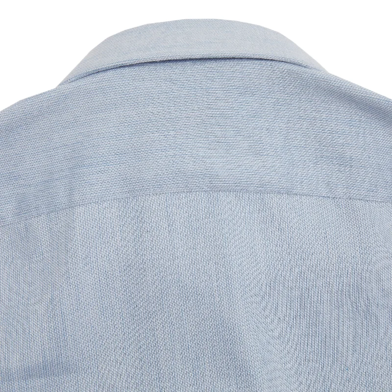 Finamore Napoli Cotton/Cashmere Shirt in Light Blue