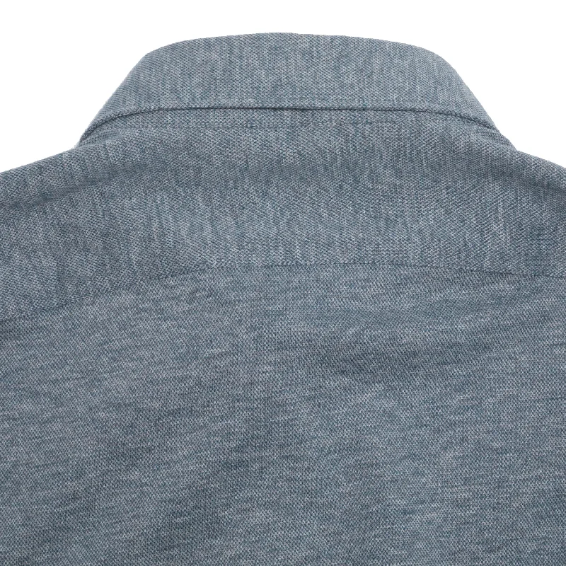 Finamore Orlando Cotton/Cashmere Polo Shirt in Stone