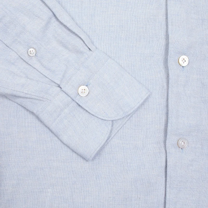 Finamore Tokyo Luigi Shirt in Pale Blue