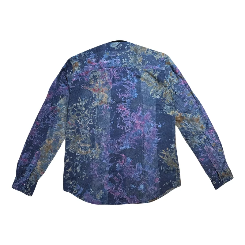 Johnny Q J 534 Purple Indigo Multi Button Up Shirt