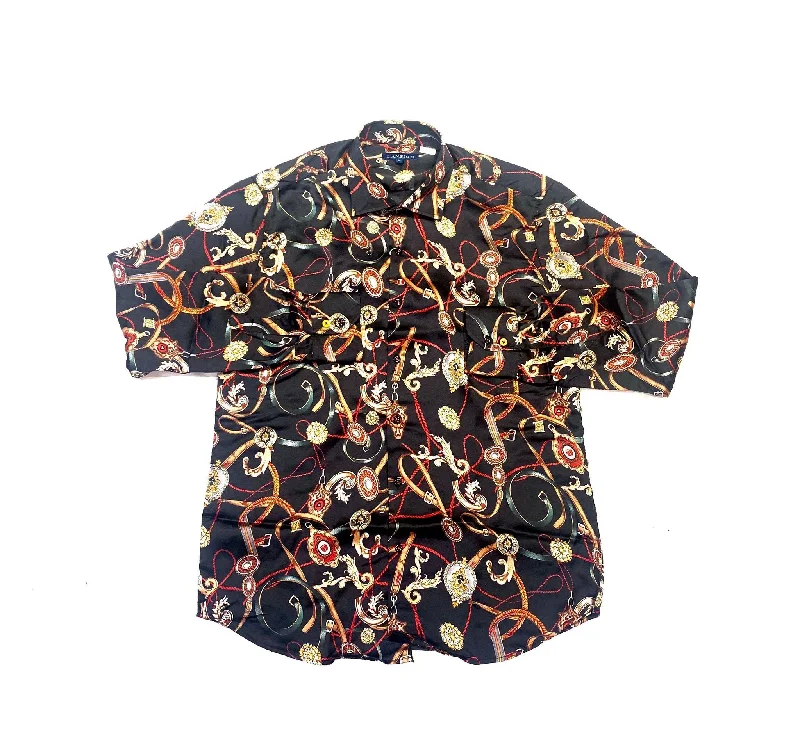 Lanzzino Royal Multi-Chain Black L/S Shirt