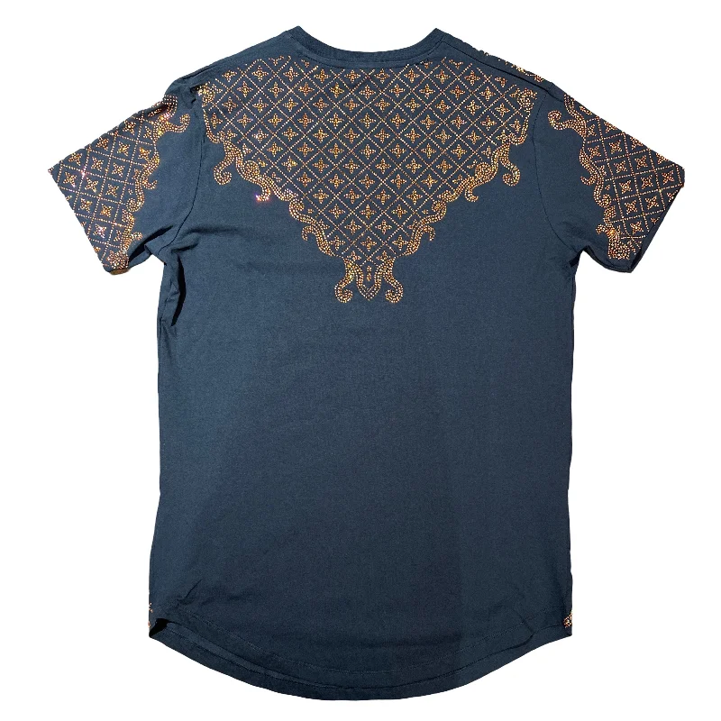 Left Point Black Orange Crystal Star Shirt