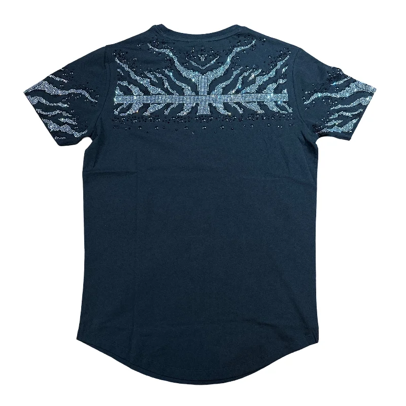 Left Point Black Sliver Crystal Tree Of Life Shirt