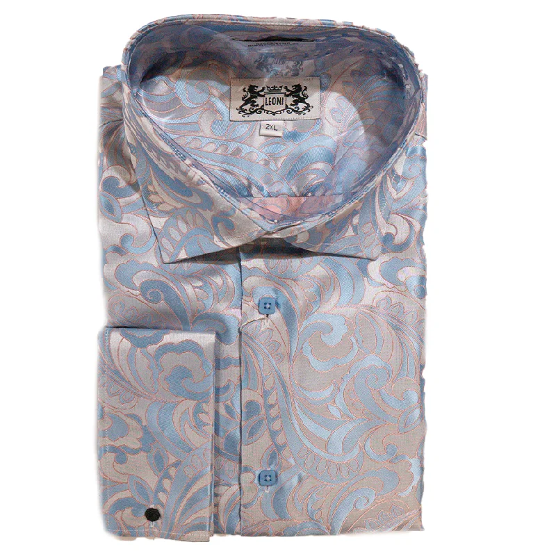 Leoni Sky Blue Royal Wind Button Up Shirt