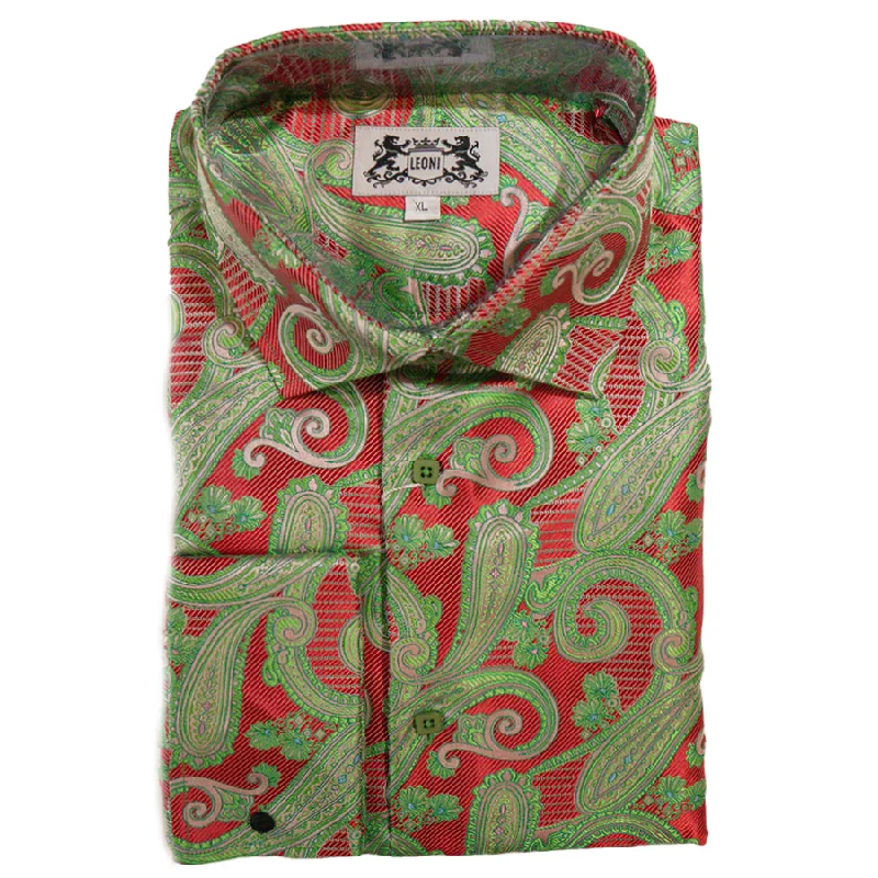 Leoni Watermelon Cactus Button Up Shirt