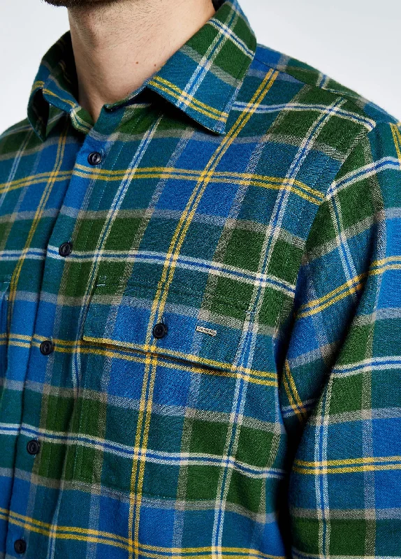 Shelbourne Check Flannel Shirt - Verdigris