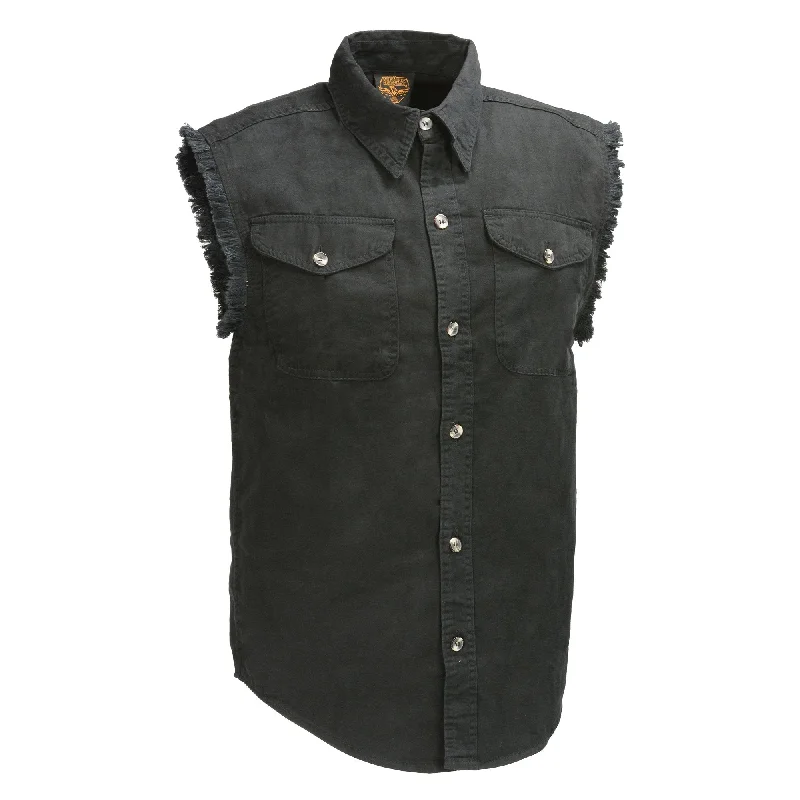 Men's Denim Sleeveless Shirt