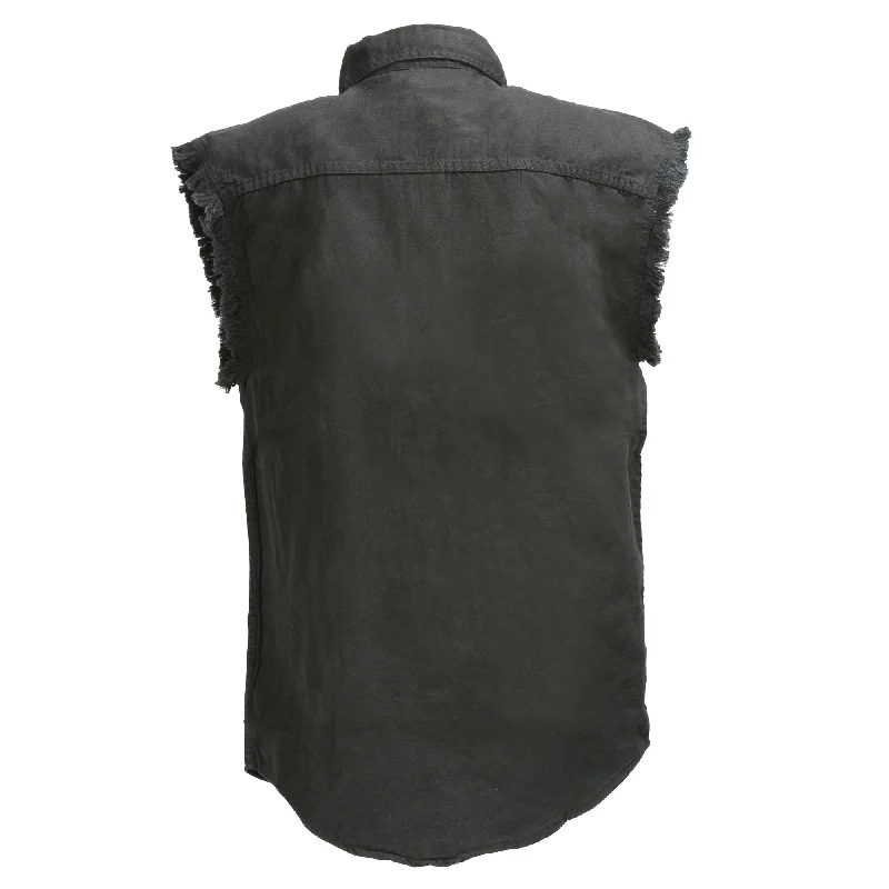 Men's Denim Sleeveless Shirt