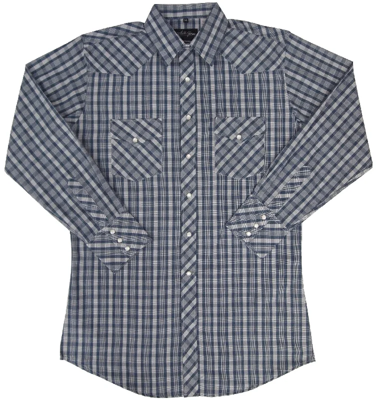 White Horse Mens Plaid Western Shirt