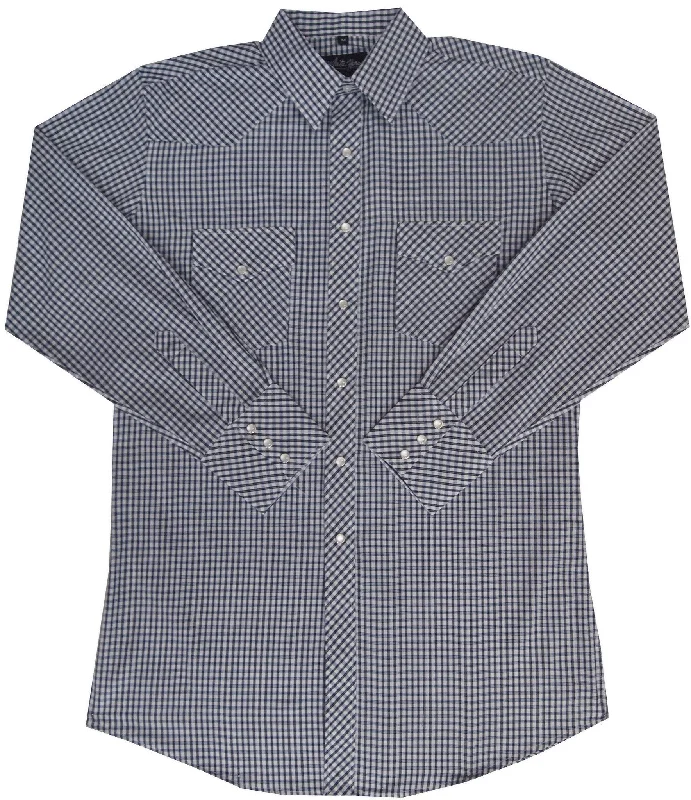 White Horse Mens Plaid Western Shirt