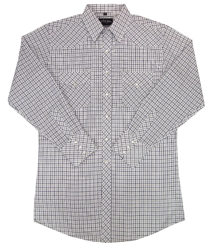 White Horse Mens Plaid Western Shirt