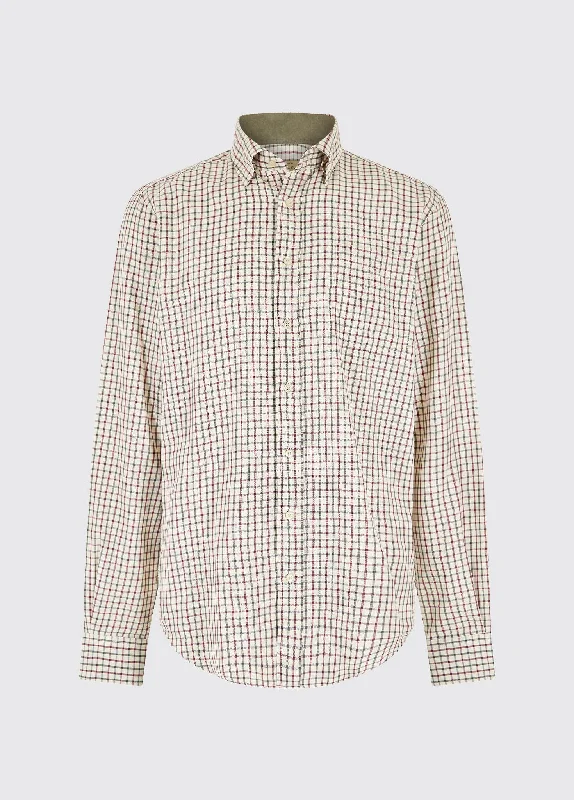 Connell Tattersall Check Shirt - Dark Pebble