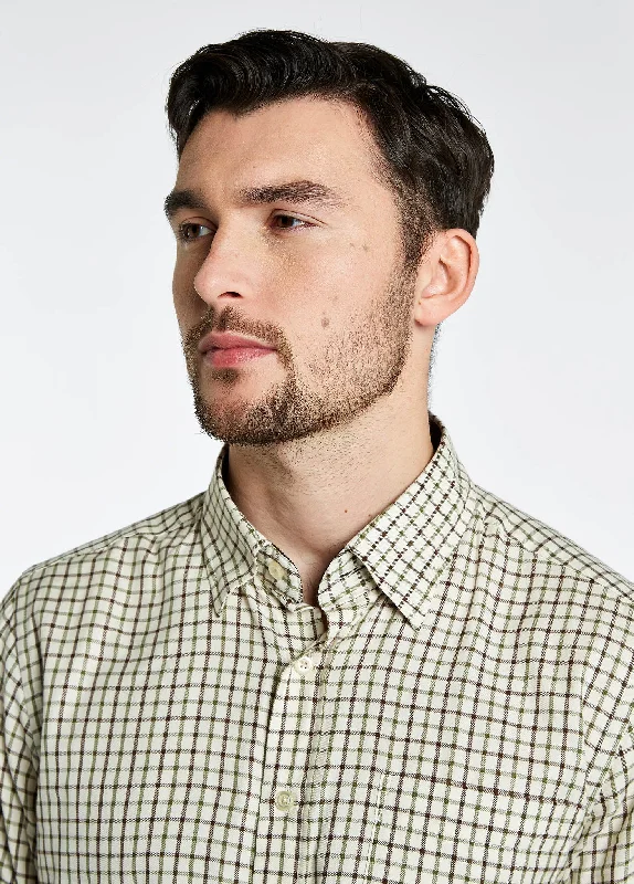 Connell Tattersall Check Shirt - Mahogany