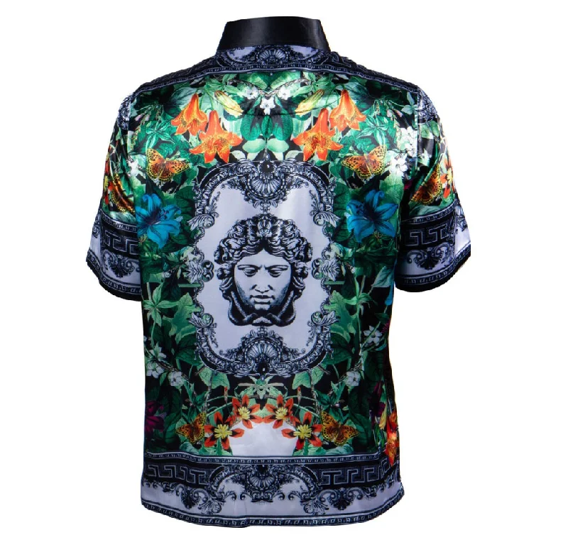 Prestige Black Garden Royal Medusa Button Up Shirt