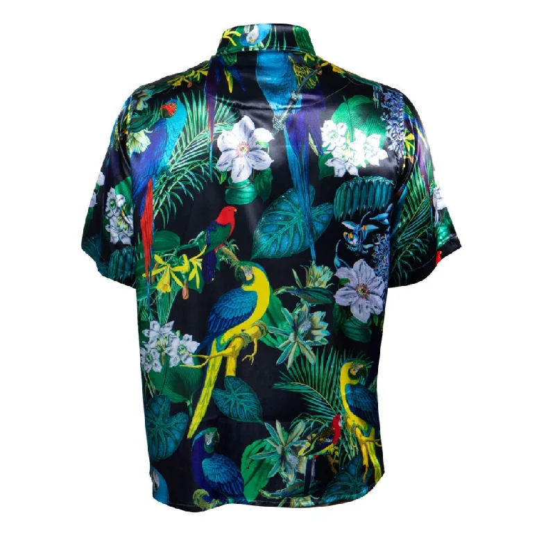 Prestige Black Parrot Royal Button Up Shirt