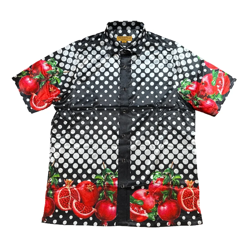 Prestige Black Polka Dot Button Up Shirt