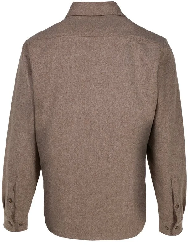 Schott Men's Taupe CPO Wool Shirt