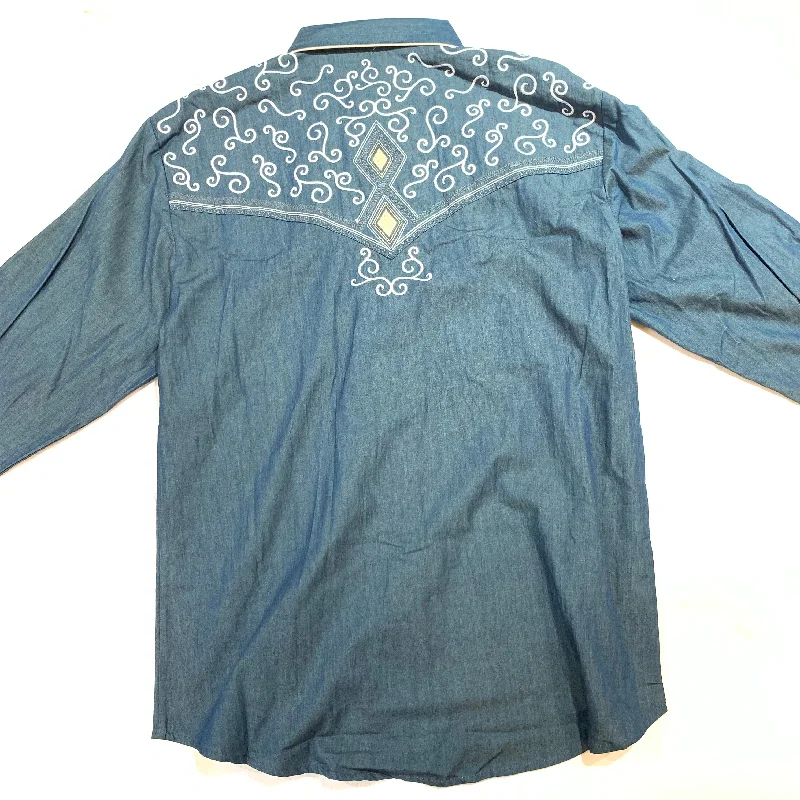 Scully Diamond & Scroll Western Long Sleeve Shirt