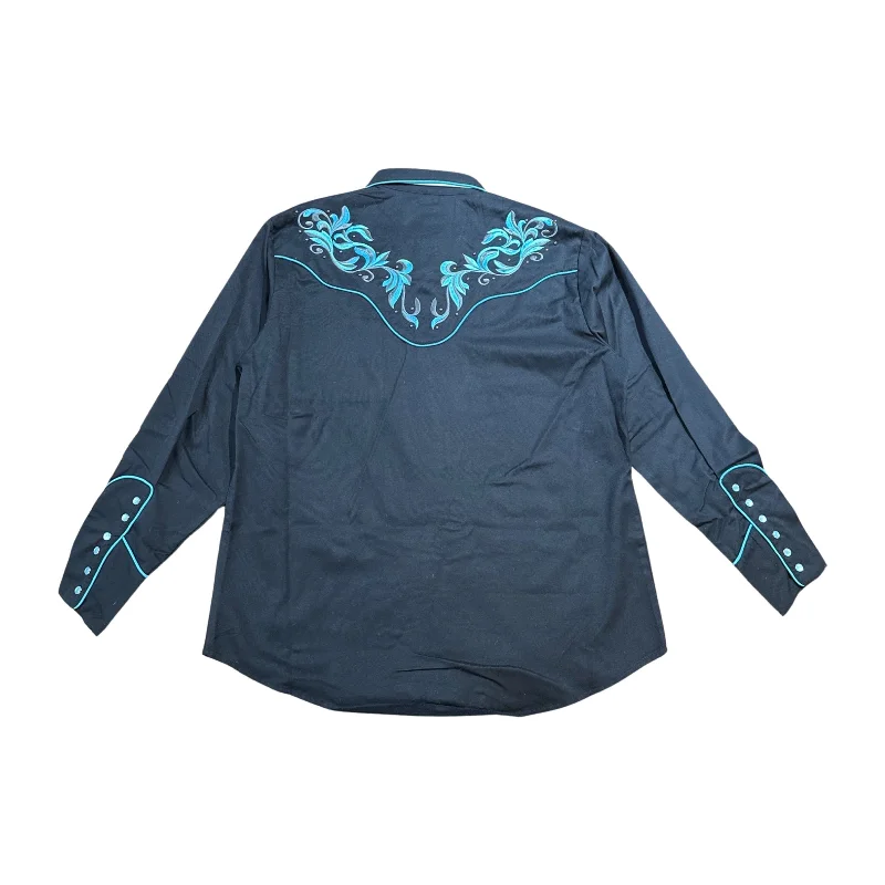 Scully Embroidered Scroll Western Long Sleeve Shirt