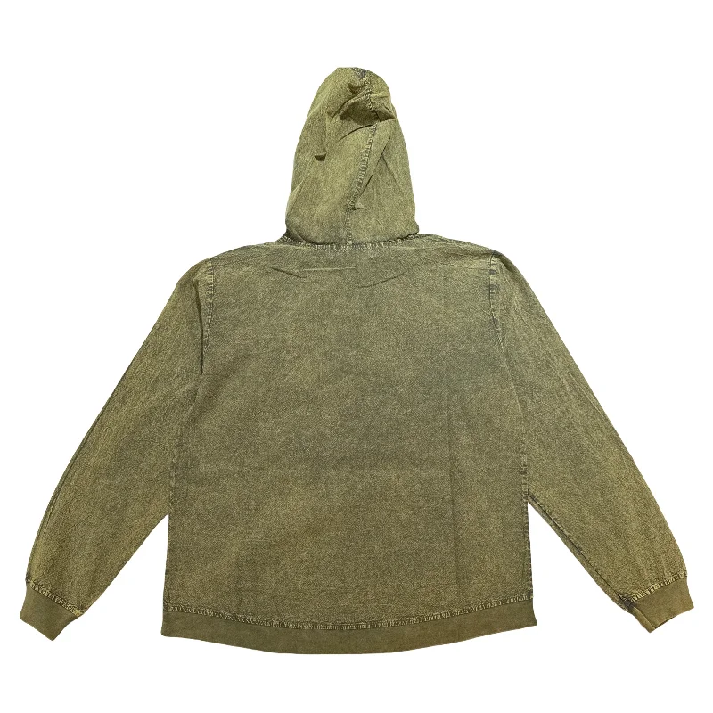 Seaspice Green Peruvian Cotton Drawstring Hoodie